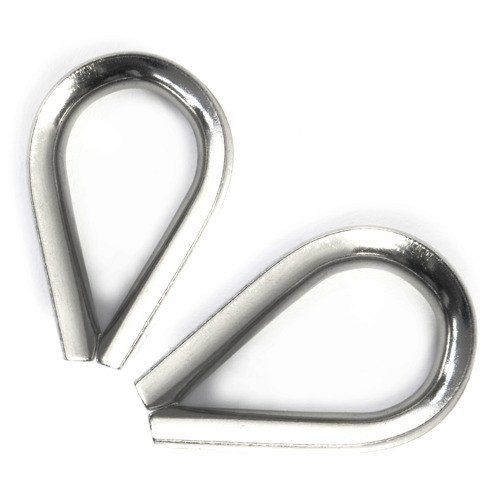 Swpeet 24-teiliges Drahtseil Zubehör Set M2 - Edelstahl Klemmen & Fingerhüte