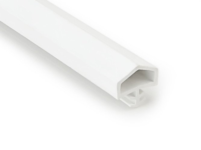 Solid Elements Türdichtung (Weiß, 5 m x 14,4 mm x 15 mm, Geeignet für:  Stahlzargen)