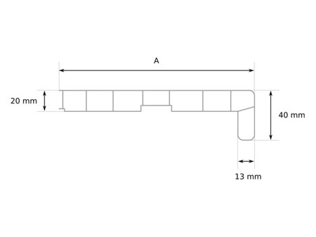 Fensterbank Fensterbrett für den Innenbereich PVC Tiefe 20cm BUCHE + Endkappen GRATIS!