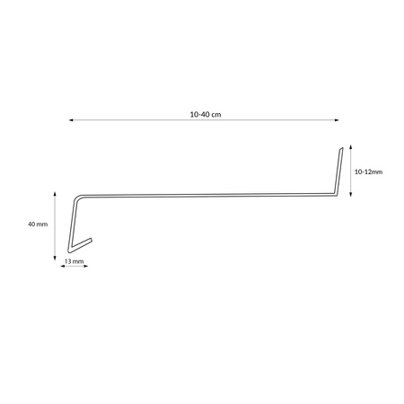 Fensterbank Stahl Aussen Außenfensterbank Fensterbrett Stahlblech Breite 12,5cm RAL 7016 ANTHRAZIT 