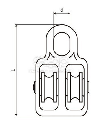 SEILROLLE Doppelt Drahtseilblock Umlenkrolle Blockseilrolle Blockrolle 210kg