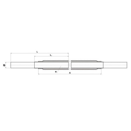 Spannschloss ROHR GERADE Wantenspanner Spannschraube M16