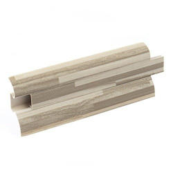 2m Fussleiste 52mm MOSAIK HELL Fußleiste Leiste Sockelleiste Laminatleiste Bodenleiste PVC + Montagematerial GRATIS