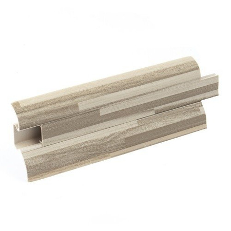 2m Fussleiste 52mm MOSAIK HELL Fußleiste Leiste Sockelleiste Laminatleiste Bodenleiste PVC + Montagematerial GRATIS