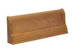 2,5m Fussleiste PVC 62mm Eiche Vintage + Montagematerial Gratis