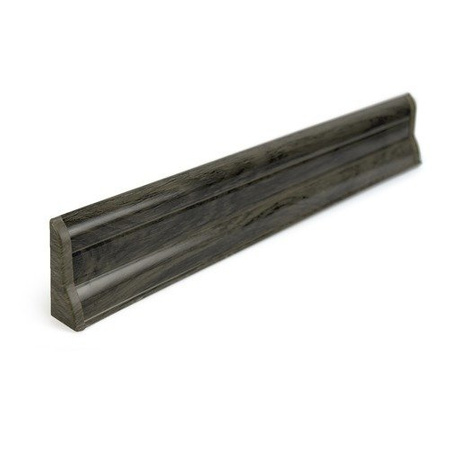 2,5m Fussleiste PVC 62mm Pekan Graphit + Montagematerial Gratis