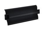 2m Fussleiste Fußleiste Leiste Sockelleiste Laminatleiste Bodenleiste PVC 62mm SCHWARZ GLÄNZED + Montagematerial GRATIS