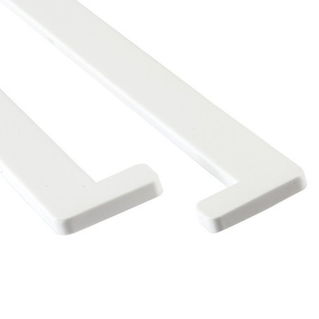 Endkappen für Fensterbank PVC WEISS 1 Paar