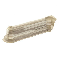 2m Fussleiste 52mm MOSAIK HELL Fußleiste Leiste Sockelleiste Laminatleiste Bodenleiste PVC + Montagematerial GRATIS