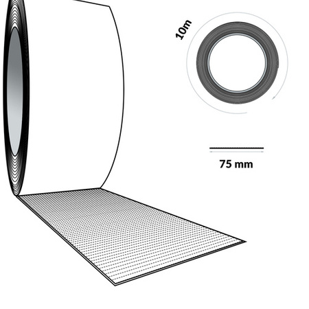 Butylband DACHDECKERBAND Abdichtband Selbstklebendes Reparaturband Dichtband 75mm ALUMINIUM