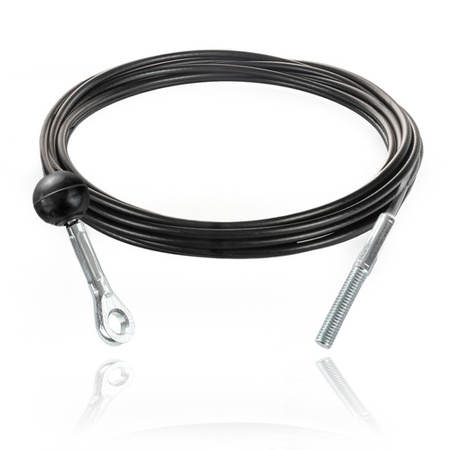 Stahlseil für Fitnessgeräte mit Öse, Ballstopper und Gewindeterminal 4/5,2mm Fitness-Stahlkabel Ersatzkabel
