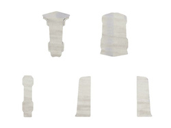 2m Fussleiste 55mm EICHE NIKE Fußleiste Leiste Sockelleiste Laminatleiste Bodenleiste PVC + Montagematerial GRATIS