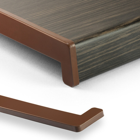 Fensterbank Fensterbrett für den Innenbereich PVC Tiefe 25cm EICHE DUNEKL + Endkappen GRATIS!