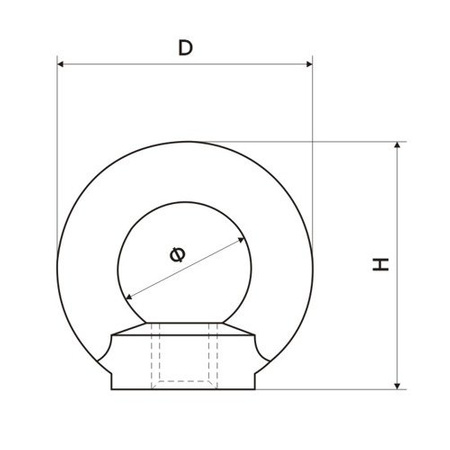 Ringmutter Verzinkt M20