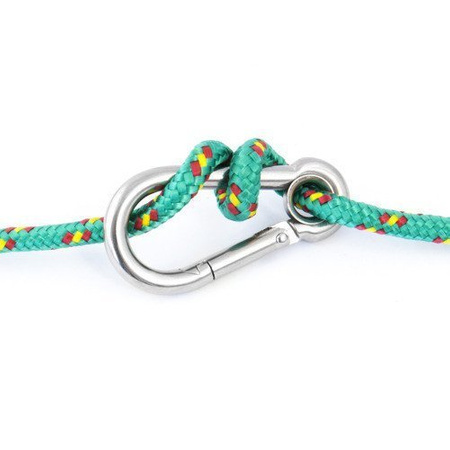 KARABINERHAKEN Feuerwehre Edelstahl V4A NIRO Karabiner mit Kausche 10mm