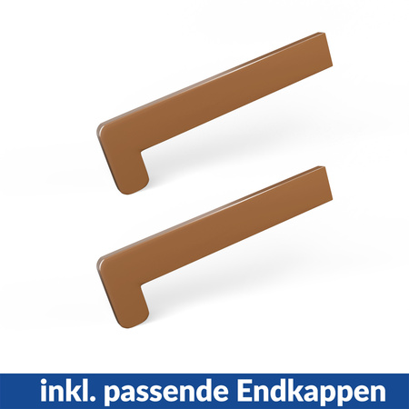 Fensterbank Fensterbrett für den Innenbereich PVC Tiefe 40cm WINCHESTER + Endkappen GRATIS!