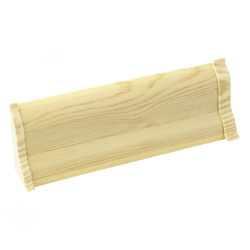 2m Fussleiste 52mm AHORN Fußleiste Leiste Sockelleiste Laminatleiste Bodenleiste PVC + Montagematerial GRATIS