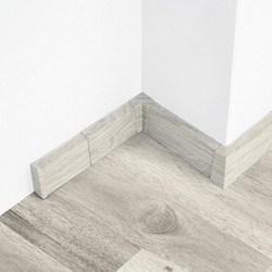 2m Fussleiste 55mm EICHE CHILLOUT Fußleiste Leiste Sockelleiste Laminatleiste Bodenleiste PVC + Montagematerial GRATIS