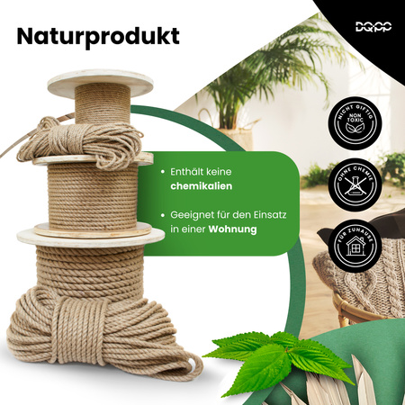 Juteseil Tauwerk Tauseil Naturhanf Jute Leine Schnur 36mm