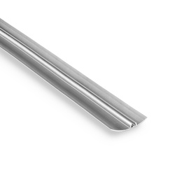 Übergangsprofil Rund 0,93cm 30mm Schrauben SILBER