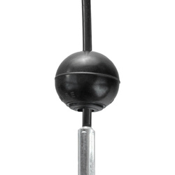 Stahlseil für Fitnessgeräte mit Öse, Ballstopper und Gewindeterminal 4/5,2mm Fitness-Stahlkabel Ersatzkabel