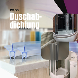 Duschdichtung Runddusche Gebogen Glass 3,5-5mm UKG13