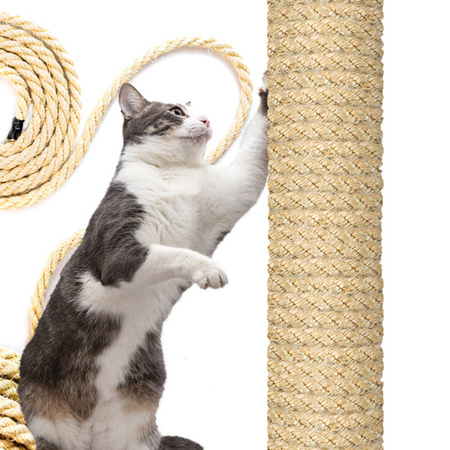 Natürliches Sisal Seil für Kratzbaum Katzenbaum Kratzseil DIY Fuer Katzen Ersatzteile 10mm