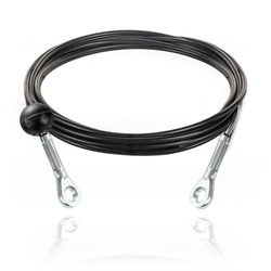 Stahlseil für Fitnessgeräte mit Ösen und Ballstopper 5/6,5mm Fitness-Stahlkabel Ersatzkabel