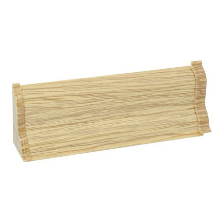 2m Fussleiste 52mm EICHE HELL Fußleiste Leiste Sockelleiste Laminatleiste Bodenleiste PVC + Montagematerial GRATIS