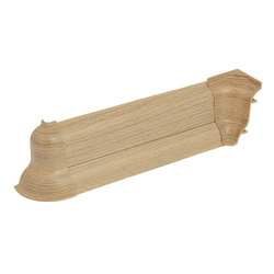 2m Fussleiste 52mm BUCHE Fußleiste Leiste Sockelleiste Laminatleiste Bodenleiste PVC + Montagematerial GRATIS