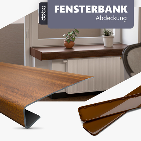 Renovierungsabdeckung für alte Innenfensterbank – Marmor Tiefe 38cm