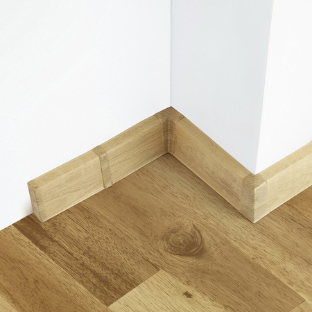 2m Fussleiste 55mm EICHE MONASTER Fußleiste Leiste Sockelleiste Laminatleiste Bodenleiste PVC + Montagematerial GRATIS