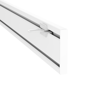 Faltengleiter 10 Stk. weiß für Gardinenschiene  Vorhangsschiene