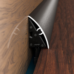 Übergangsprofil Rund 0,93m 30mm 5 in 1 SCHWARZ