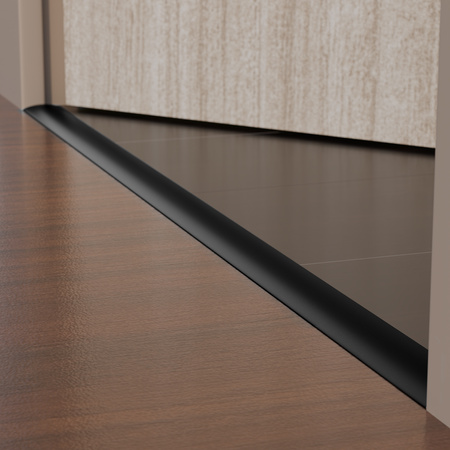 Übergangsprofil Rund 0,93m 37mm 5 in 1 SCHWARZ