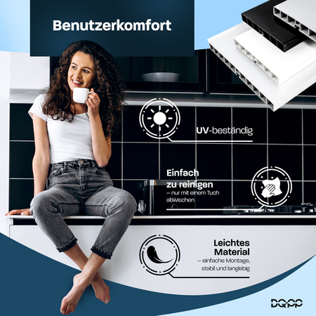 1,5m Sockelblende Küche Einbauküche Küchensockel Modern Sockel 150mm PCV ALUMINIUM
