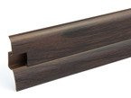 2m Fussleiste 62mm WENGE Fußleiste Leiste Sockelleiste Laminatleiste Bodenleiste PVC + Montagematerial GRATIS