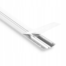 Übergangsprofil Rund 1,80cm 50mm Gedrückt SILBER
