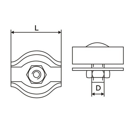 Seilklemme Verzinkt Drahtseil Drahtseilklemme SIMPLEX 5mm