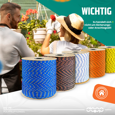 Lina Linka Polipropylenowa Pleciona Żeglarska BIAŁA 20mm