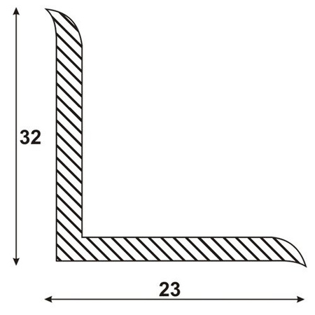 Weichsockelleiste Selbstklebend Knickwinkel Weich Sockel Gummi PVC 32 x 23mm BERNSTEIN