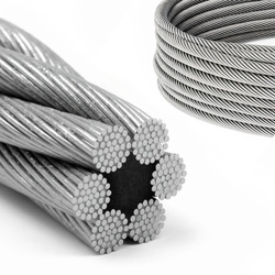 DRAHTSEIL Verzinkt Drahtseile Stahlseil Stahlseile Draht 11mm 6x37
