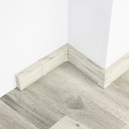2m Fussleiste 55mm EICHE DARWEN Fußleiste Leiste Sockelleiste Laminatleiste Bodenleiste PVC + Montagematerial GRATIS