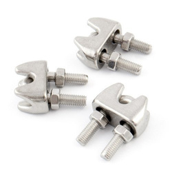 SET: Edelstahl Drahtseil 2mm 7x7 15m, Drahtseilklemme Bügel 8 Stk., Kausche 4 Stk.