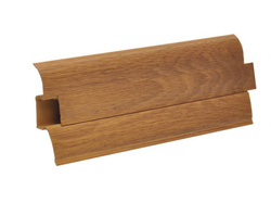 2,5m Fussleiste PVC 62mm Eiche Vintage + Montagematerial Gratis