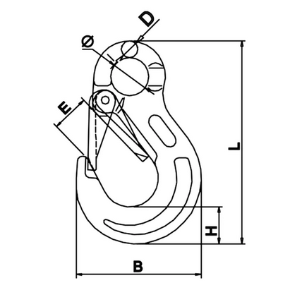 LASTHAKEN MIT ÖSE 7/8mm