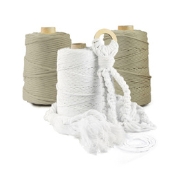 Baumwolle Baumwollgarn Makramee Garn 3mm 100m - 200m SAND