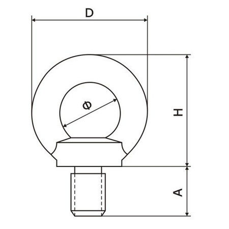 Ringschrauben Ringsmutter Verzinkt M27