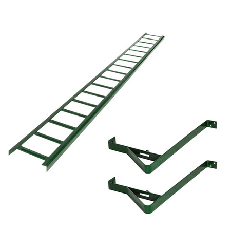 Schneefanggitter 200cm 2m Komplettes SET Gitterhöhe 15cm Schnee RAL 6020 GRÜN