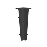 75mm Innenecke SCHWARZ MATT 1 Stk.
